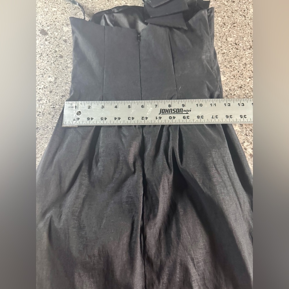 Jessica McClintock l One Shoulder l Black Cocktail Dress l Size: 2T - Picture 7 of 10